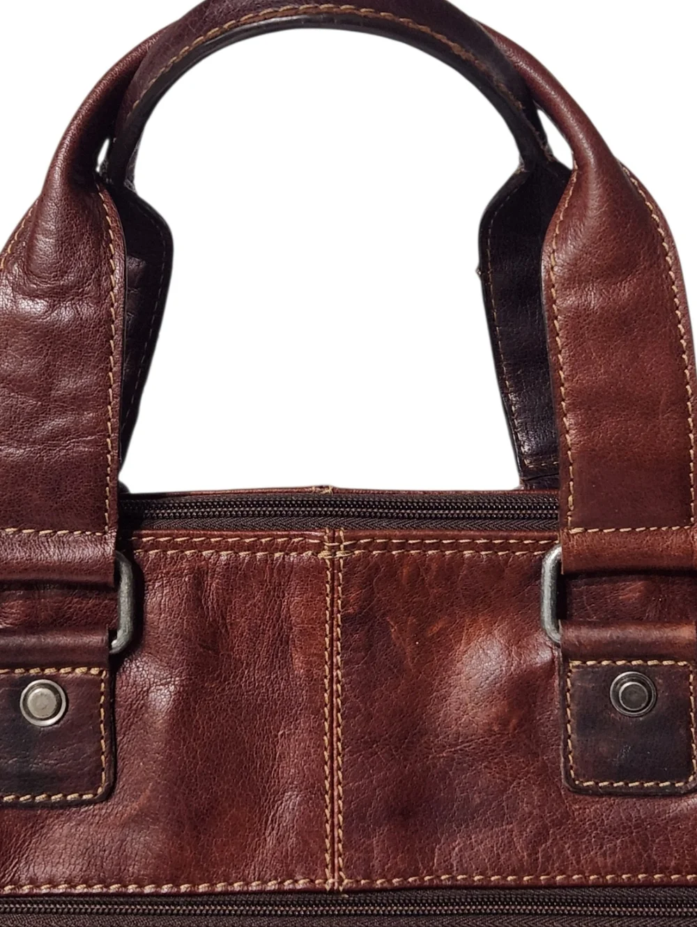 Jack Georges Voyager Buffalo Leather Weekender Duffle Bag Large 22